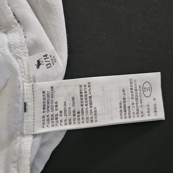 Abercrombie Kids Blue and White Striped Jumpsuit Size 13/14 - Picture 4 of 7